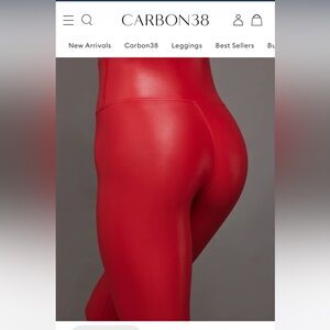 Carbon38 Bold Red Leggings